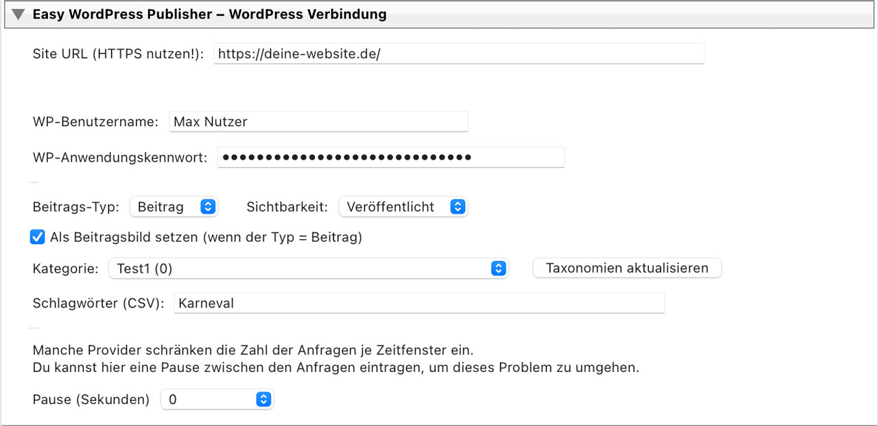Veröffentlichungsdienst einstellen